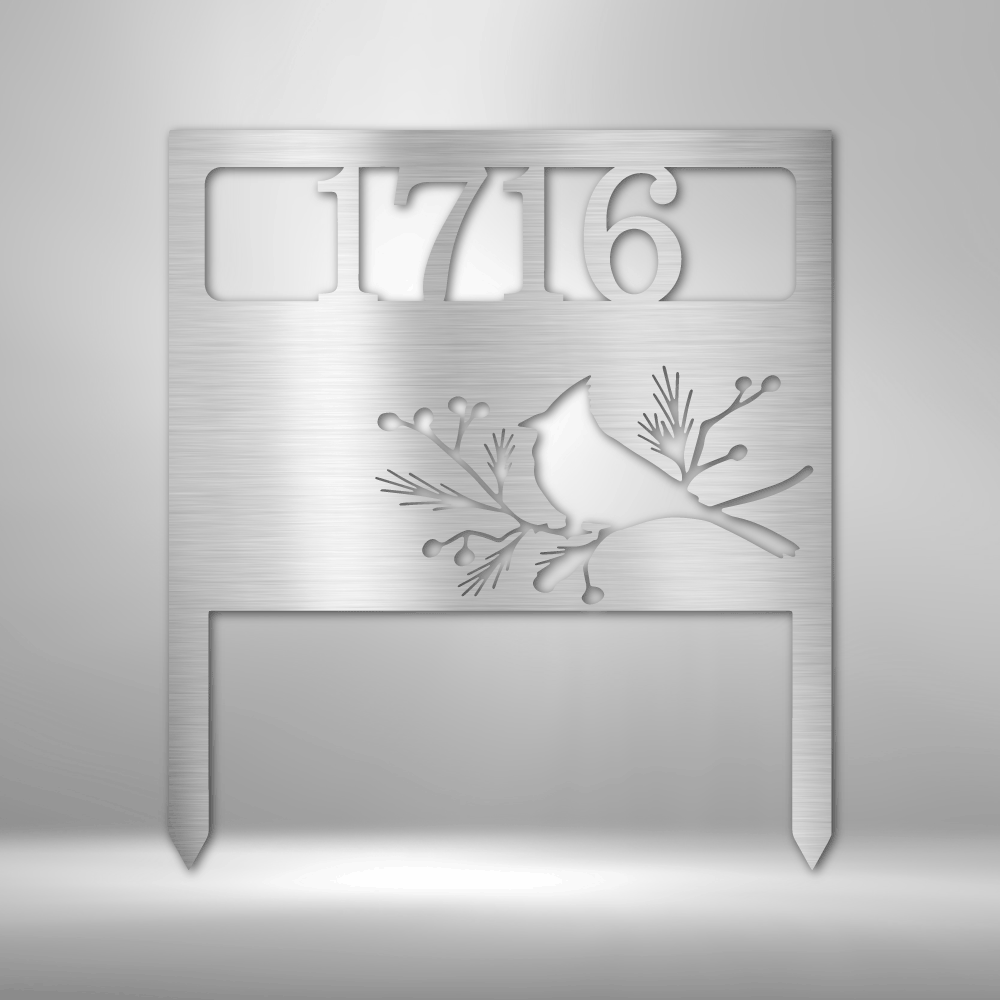 Bird Yard Address Stake - Steel Sign - Throttle Society